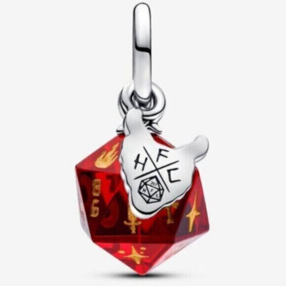 ✅Pandora Stranger Things Hellfire Club Dice Dangle Charm - Picture 2 of 6